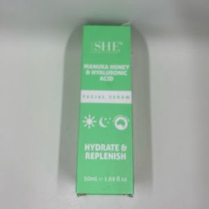 NEW Om She Aromatherapy Manuka Honey & Hyaluronic Acid Facial Serum
